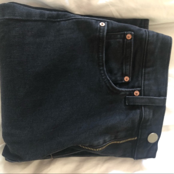 Cute black denim Aritzia denim factory flare cut jeans high waisted - Picture 2 of 5